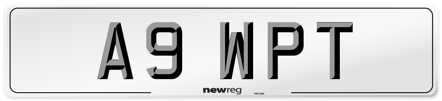 A9 WPT Number Plate from New Reg